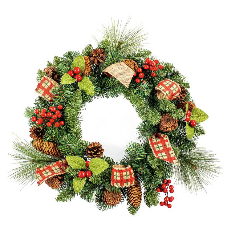 Premier Decorations Natural Berry Christmas Wreath 0
