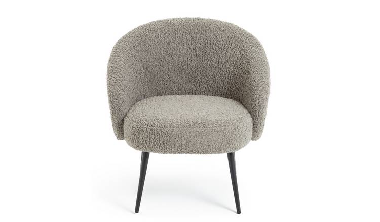 Habitat Ash Boucle Chair - Grey