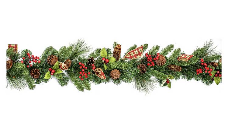 Premier Decorations Natural Berry Christmas Garland