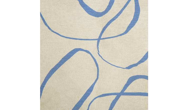 Blue and deals cream rug