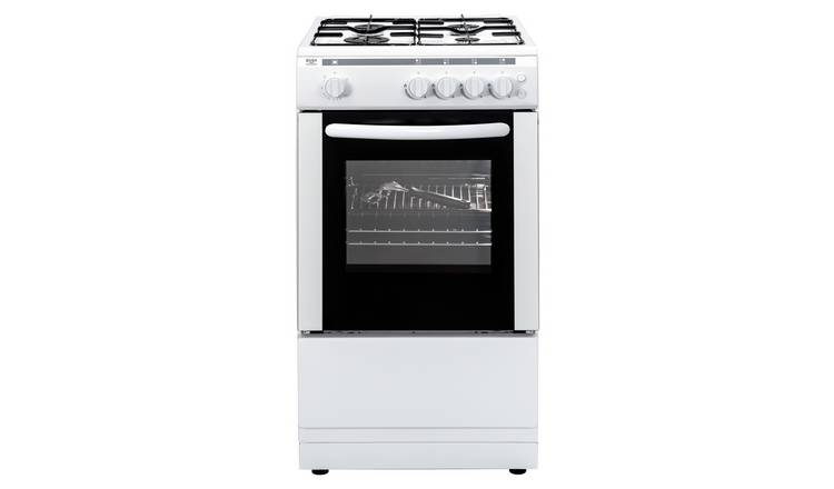 Bush AG56SWX 50cm Single Oven Gas Cooker - White