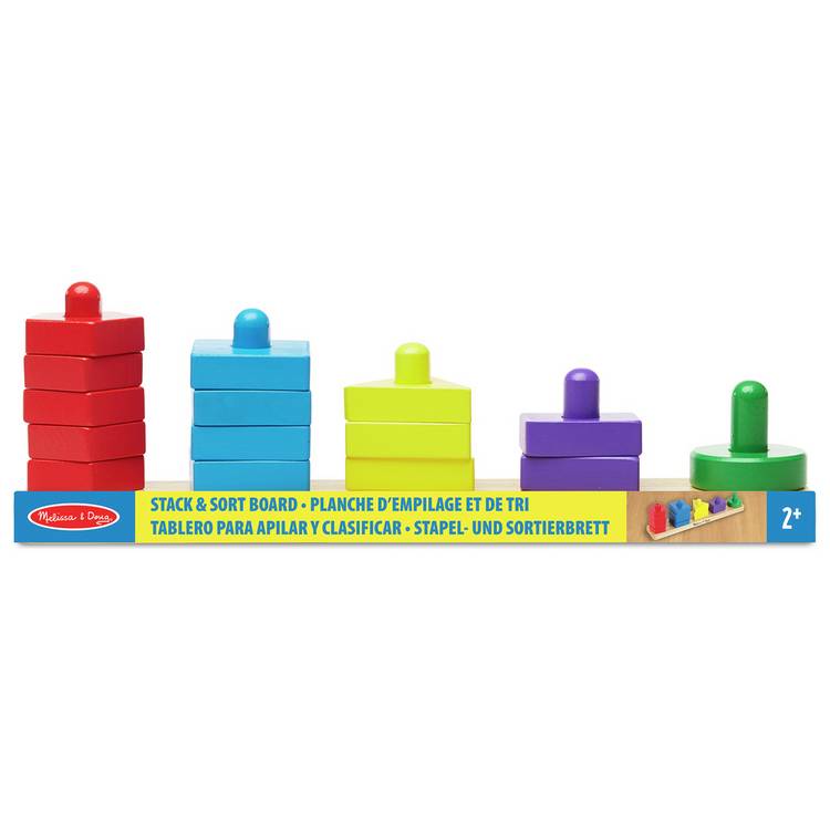 Melissa & Doug Stack Sort Board Toy 0