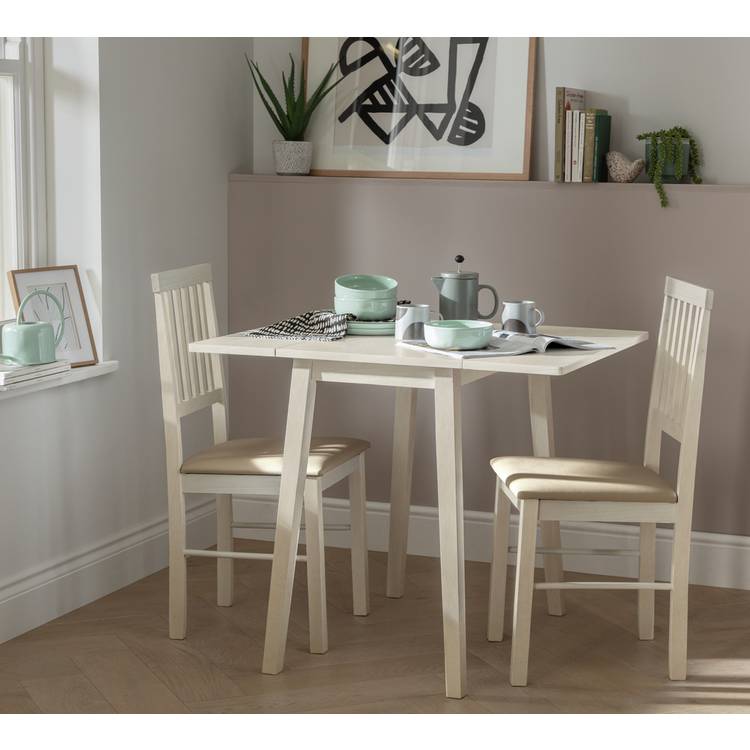 Argos Home Kendal Extending Oak Dining Table & 2 Oak Chairs 0