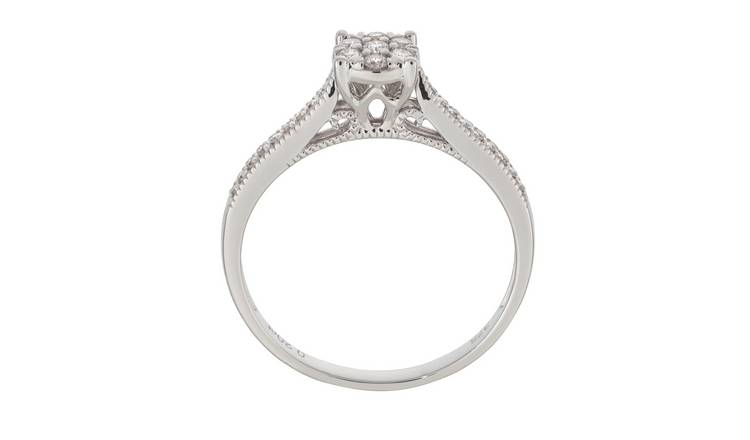 Argos white gold engagement on sale rings