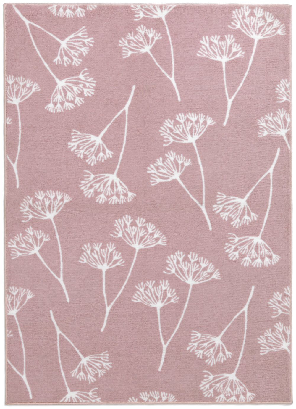 Habitat Cowparsley Floral Rug - 120x170cm - Blush