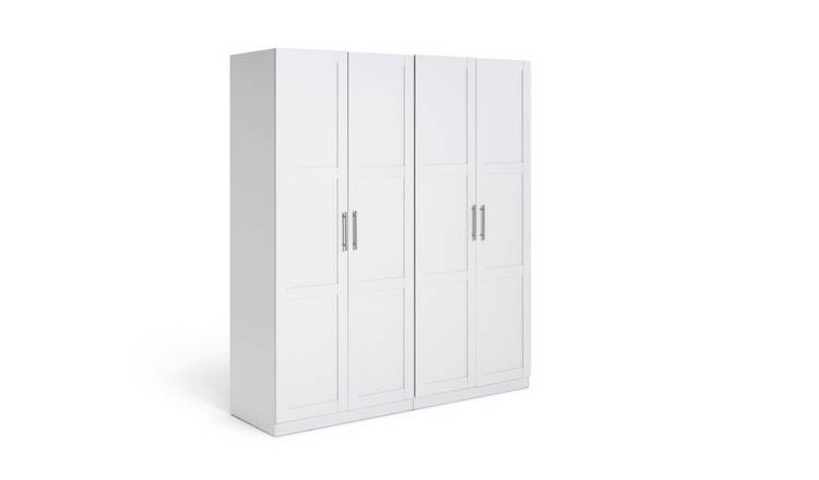 Argos white single deals wardrobe