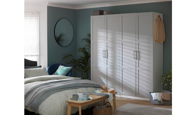 White panelled outlet wardrobe