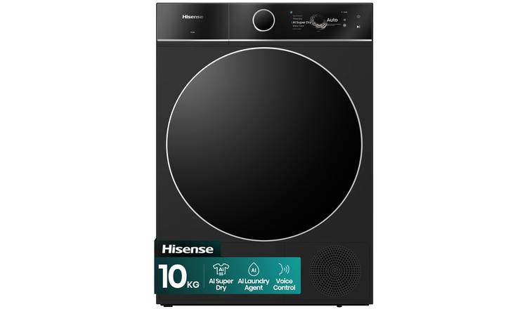 Hisense 7i Series DH7I108BBAB1 10KG Heat Pump Tumble Dryer - Black