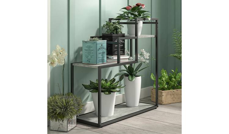 Dorel Weston Metal Plant Stand - Grey