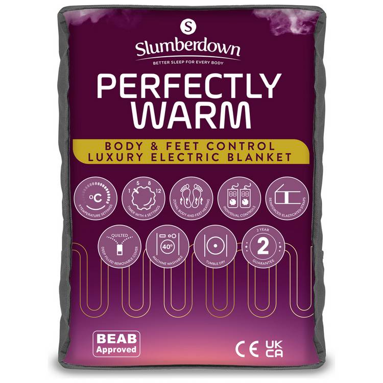 Slumberdown Perfectly Warm Luxury Electric Blanket-Double 0