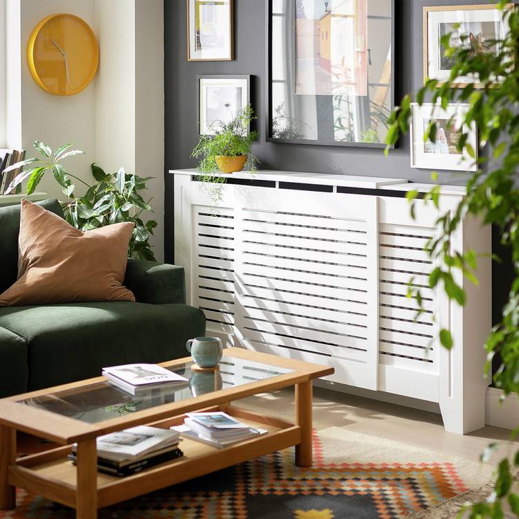 Argos Home Austin Extendable Radiator Cover - White 0