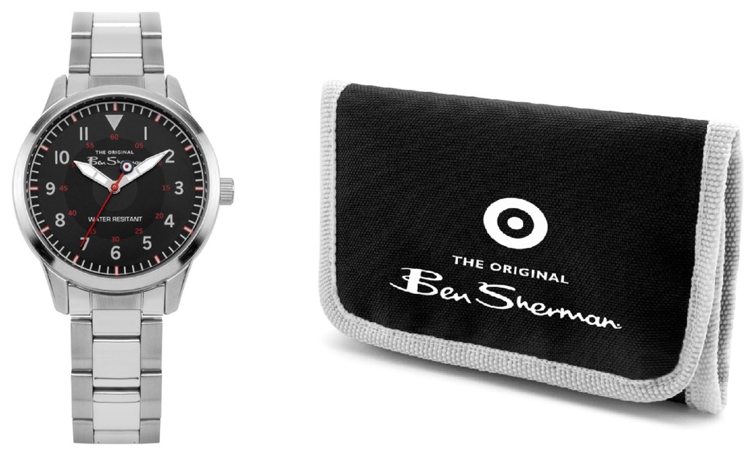 Ben Sherman Kid's Silver Stainless Steel Bracelet Watch Set