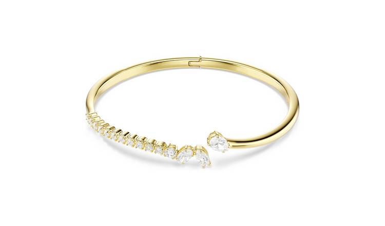 Swarovski Mesmera Gold Plated Zirconia Open Bangle
