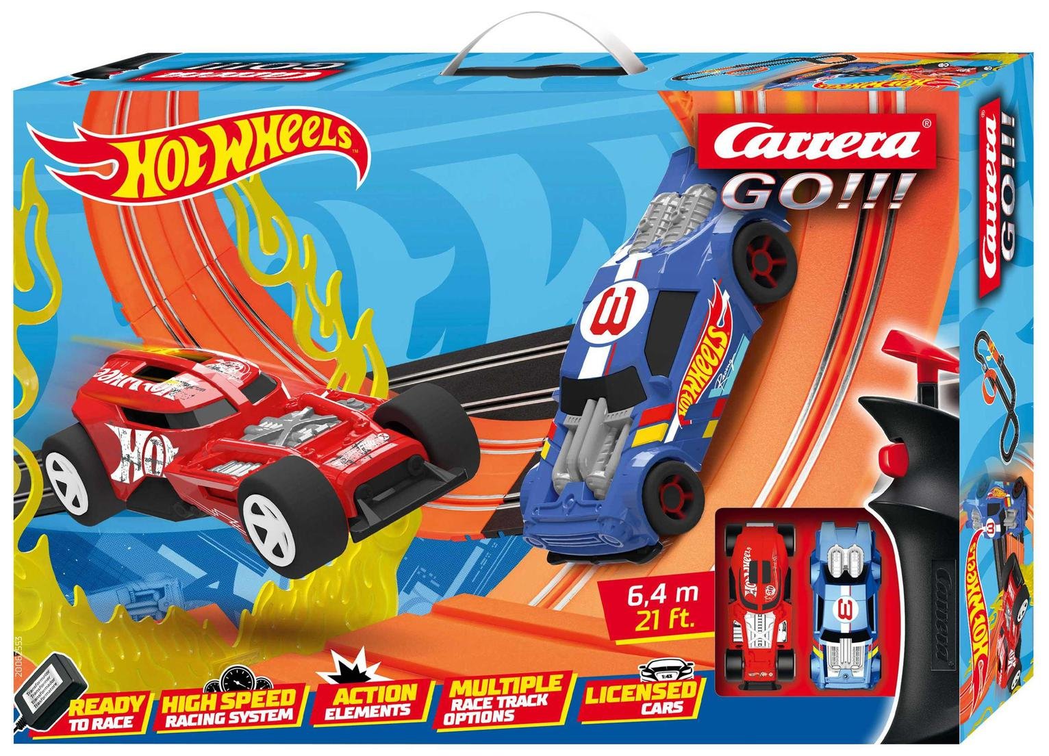 Carrera GO!!! Hot Wheels™ 6.4 Slot Racing Set (6.4m)