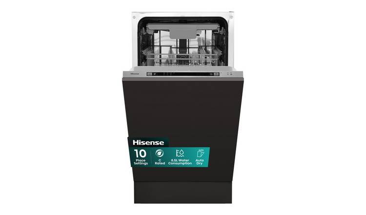 Hisense HV523C15UK Slimline Dishwasher - Silver