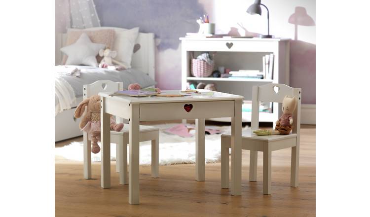 Buy Habitat Mia Kids Table 2 Chairs White Kids tables and