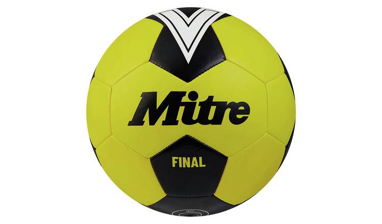 Mitre Final Size 4 Football - Yellow/Green