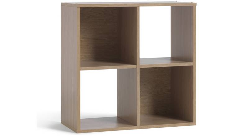 Long store cube shelf