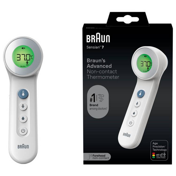 Braun BNT400 No Touch + Touch Thermometer with Age Precision 0