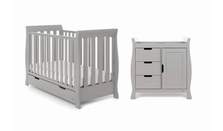 Buy Obaby Stamford Mini 2 Piece Room Set - Warm Grey | Nursery furniture  sets | Argos