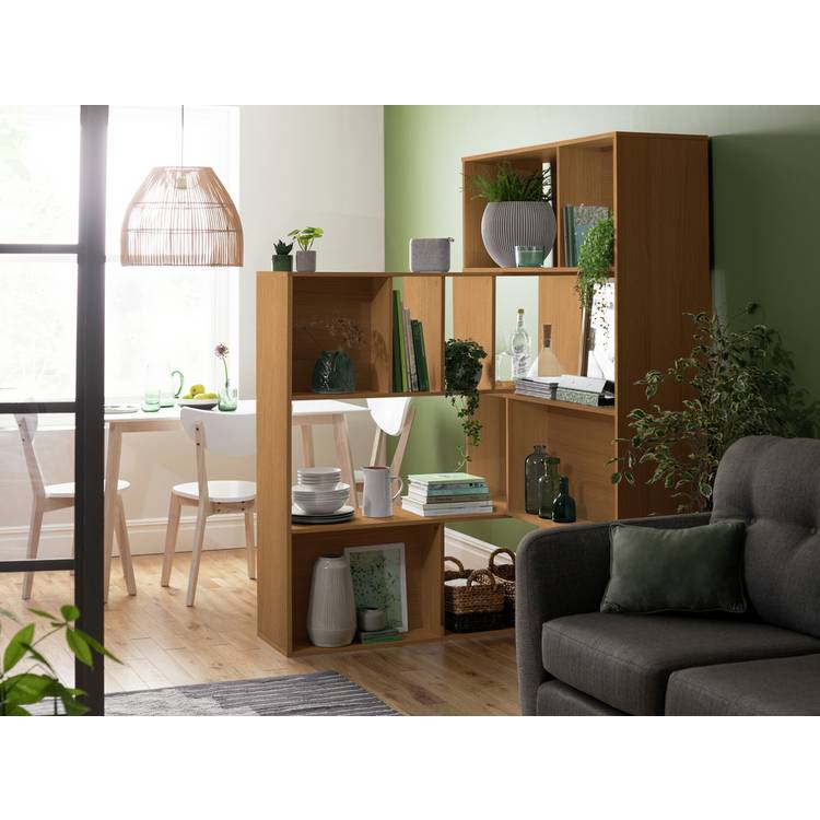 Habitat Extendable Wide Shelving Unit - Oak 0