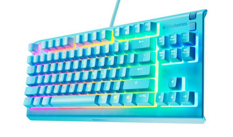 SteelSeries Apex 3 TKL Wired RGB Gaming Keyboard - Aqua