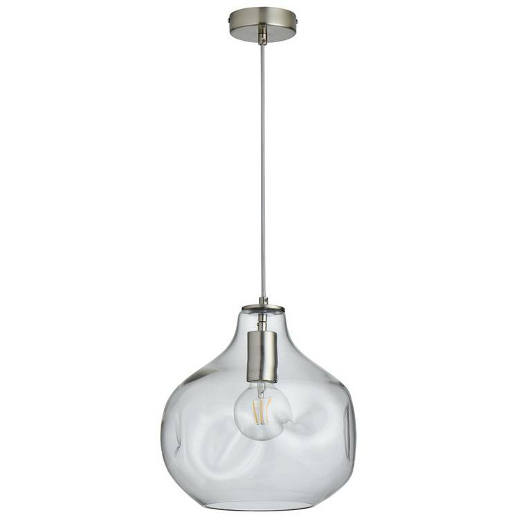 Habitat Ori Dimple Glass Pendant - Clear 0