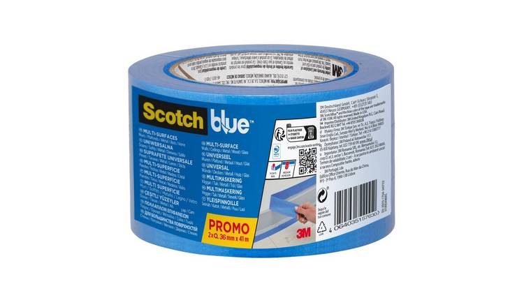 ScotchBlue Multi-Surface Masking Tape - 36mm x41m - Pack of 2