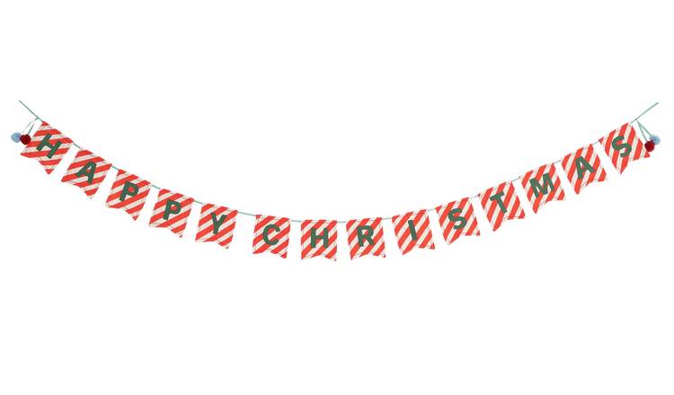 Buy Argos Home Happy Christmas Bunting  Christmas table and room