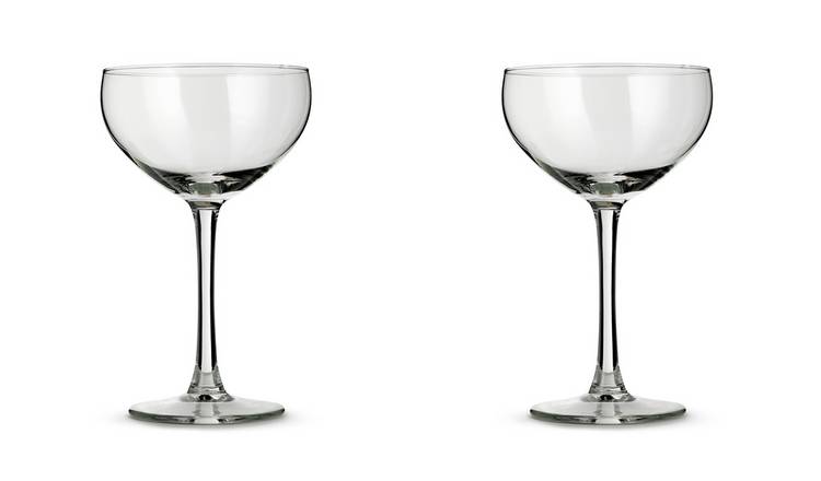 Habitat Portofino Set of 2 Champagne Coupe Glasses
