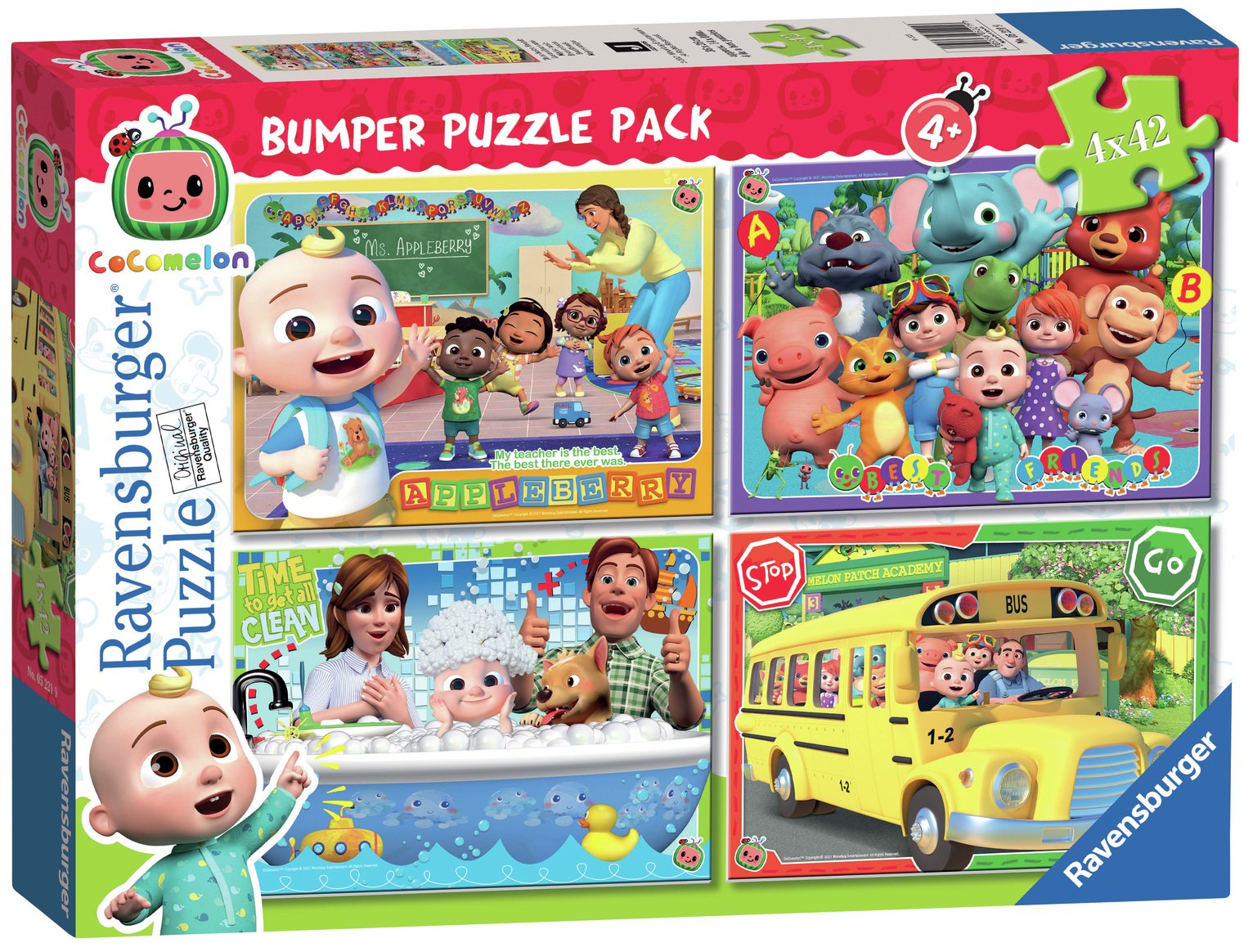 CoComelon 4 X 42 Piece Bumper Pack Jigsaw Puzzle