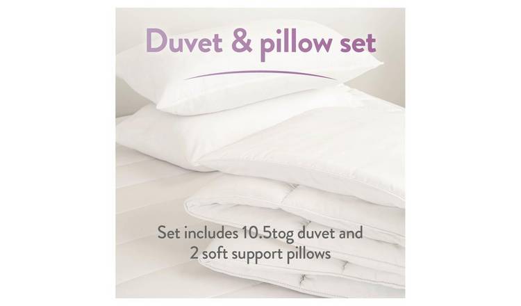 Double duvet and outlet pillow set