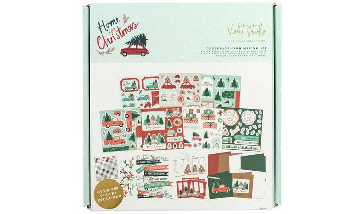 Violet Studio Christmas Decoupage Collection Card Making Kit