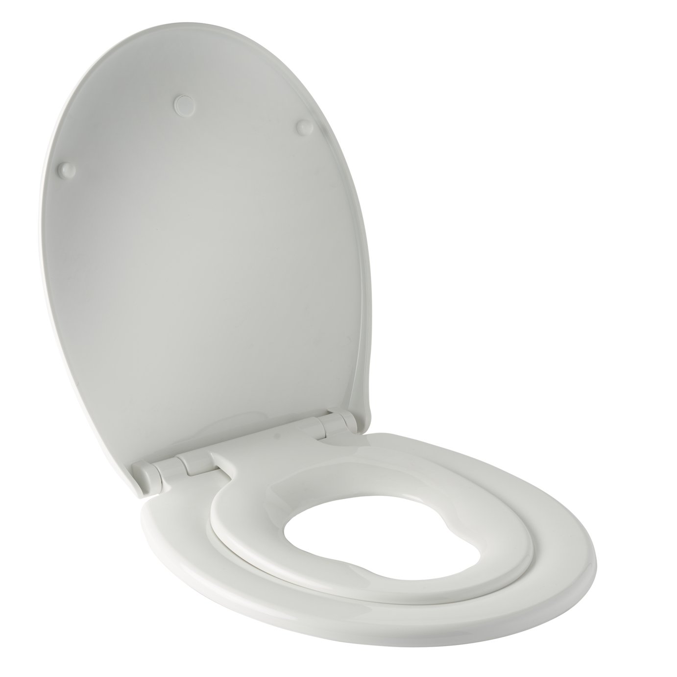 Bemis Reybridge Polypropylene Plastic Toilet Seat - White