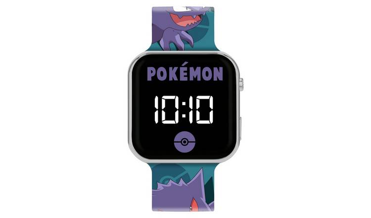 Pokémon Kids Gengar LED Silicone Strap Digital Watch