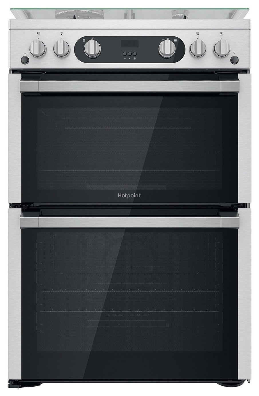 Hotpoint HDM67G0C2CX/U Double Oven Gas Cooker - Inox