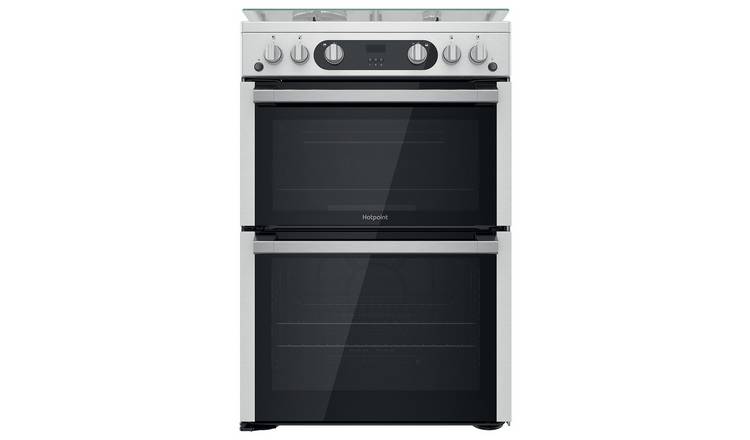Hotpoint HDM67G0C2CX/U Double Oven Gas Cooker - Inox