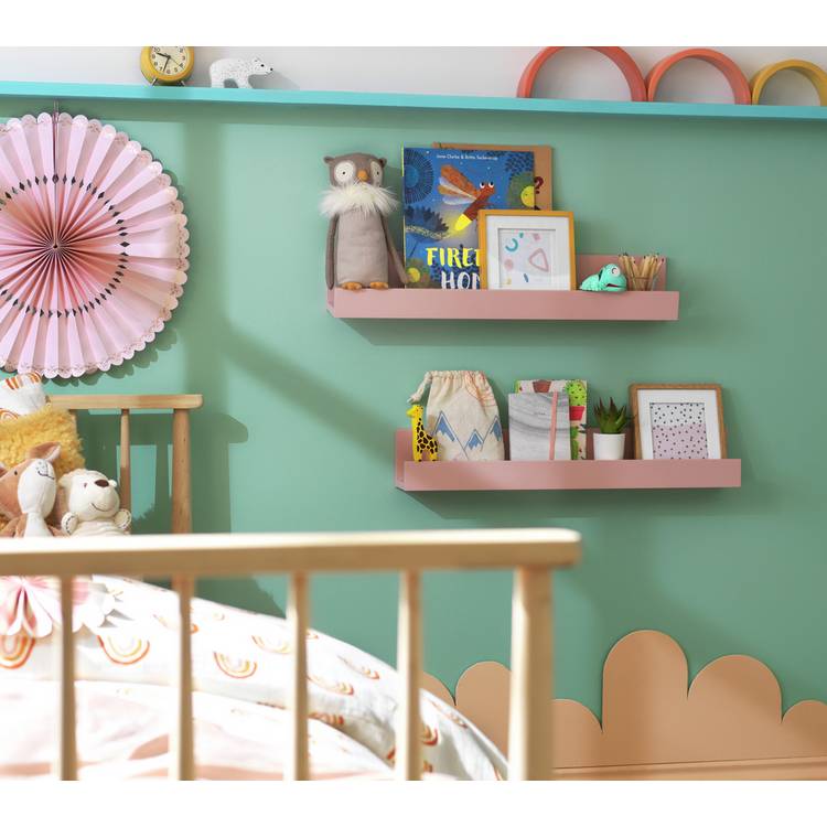 Pink shelves for nursery online