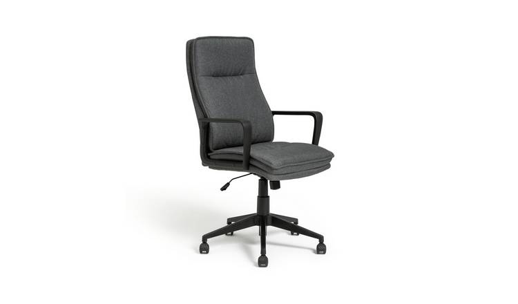 Habitat Tully Fabric Office Chair - Grey