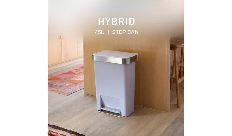 Simplehuman 45 Litre Hybrid Pedal Bin - Lilac