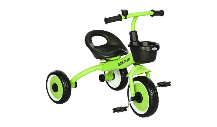 AIYAPLAY Adjustable Seat Basket Bell Toddler Tricycle - Green