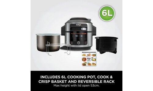 Ninja Foodi 11-in-1 SmartLid 6L Multi Cooker and Air Fryer