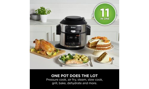 Ninja Foodi 11-in-1 SmartLid 6L Multi Cooker and Air Fryer