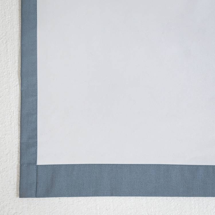 Habitat Plain Blackout Eyelet Curtains - Rustic Blue 0