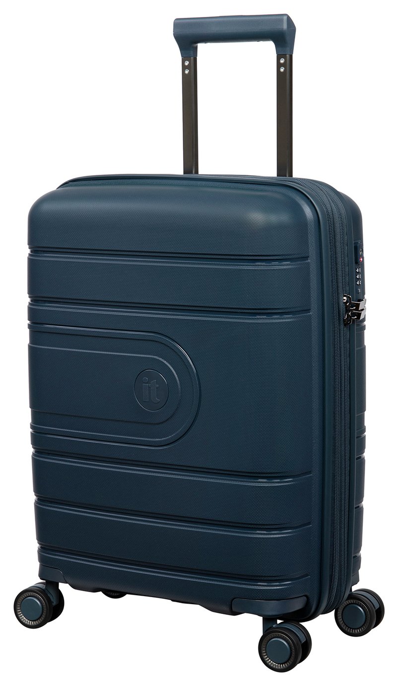 IT Eco Friendly 8 Wheel Small Cabin Case-Blue