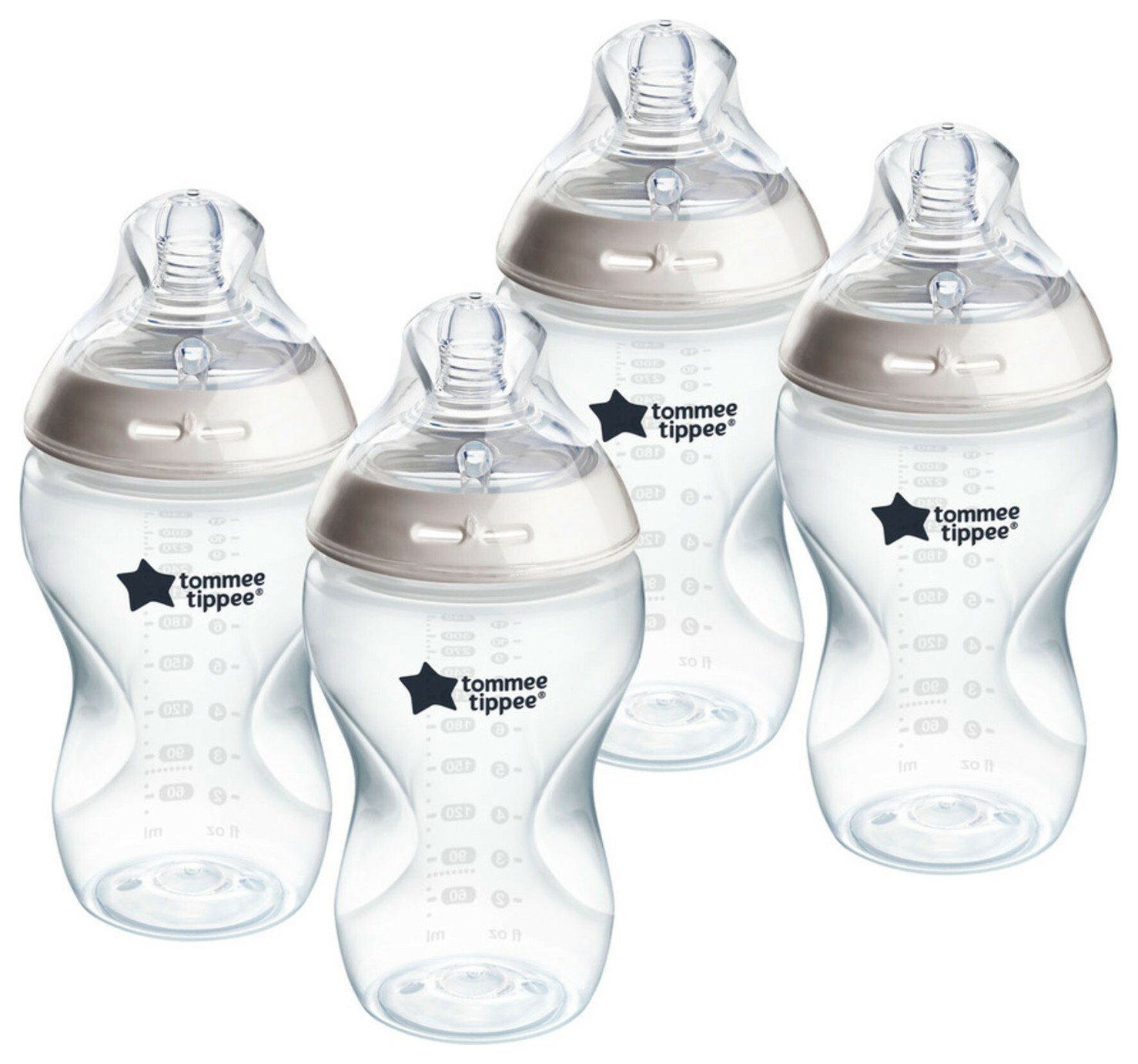 Tommee Tippee Natural Start Anti-Colic Baby Bottle Pack of 4