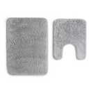 Buy Argos Home Tufted Bath & Pedestal Mat Set - Silver