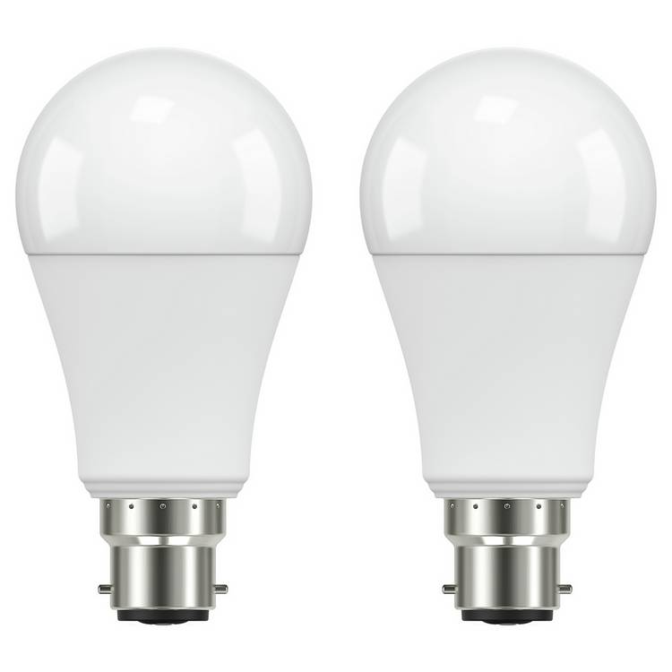 Argos Home 9.6W LED BC Light Bulb - 2 Pack  0