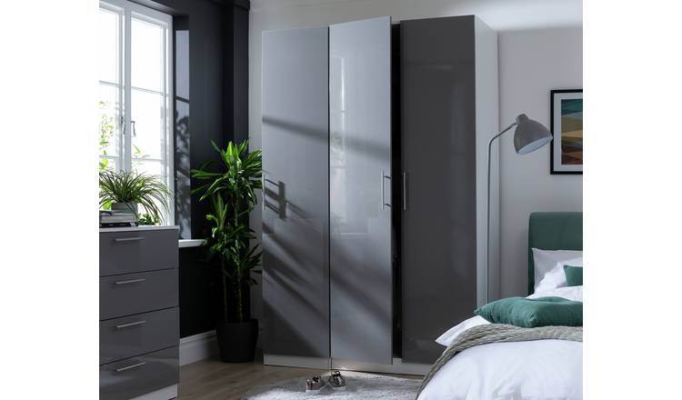 Argos white deals gloss wardrobe