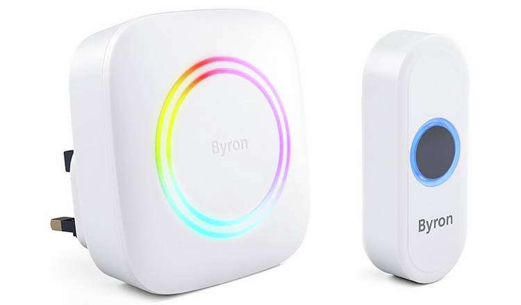 Byron DBY-23812BS 300m Plug In Wireless Doorbell Set - White